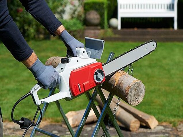 Kettensäge im Einsatz